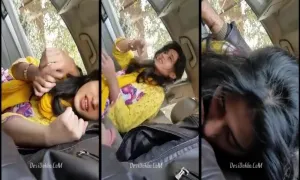 GF Giving BJ in Running Car Viral Desi Porn me